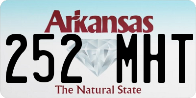 AR license plate 252MHT