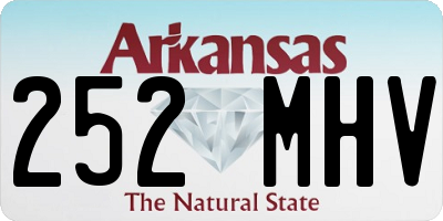 AR license plate 252MHV