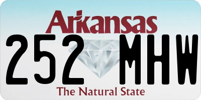 AR license plate 252MHW