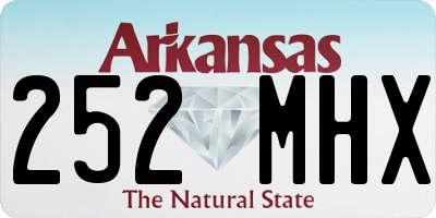 AR license plate 252MHX