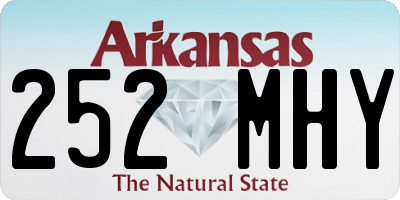 AR license plate 252MHY