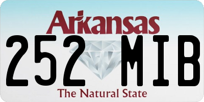 AR license plate 252MIB