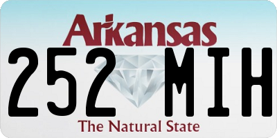 AR license plate 252MIH