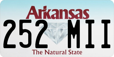 AR license plate 252MII