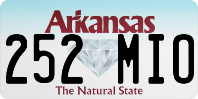 AR license plate 252MIO