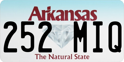 AR license plate 252MIQ