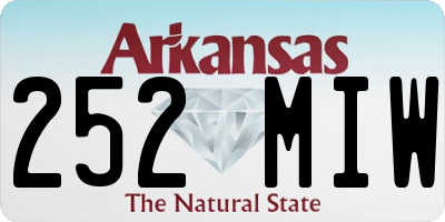 AR license plate 252MIW
