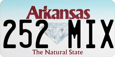 AR license plate 252MIX
