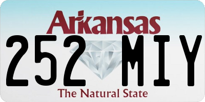 AR license plate 252MIY