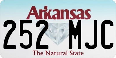 AR license plate 252MJC