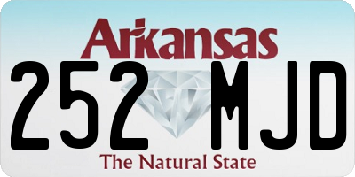 AR license plate 252MJD
