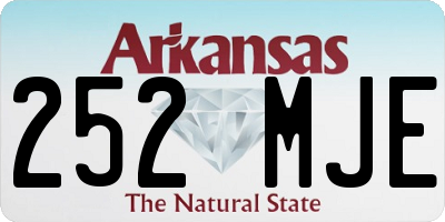 AR license plate 252MJE