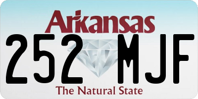 AR license plate 252MJF