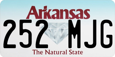 AR license plate 252MJG