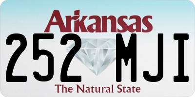 AR license plate 252MJI