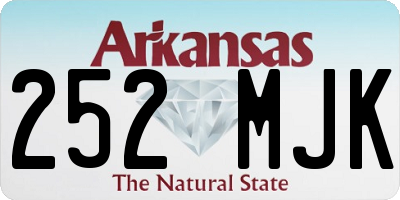 AR license plate 252MJK