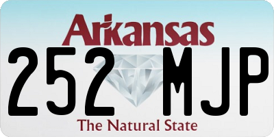 AR license plate 252MJP