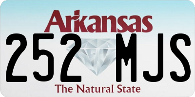 AR license plate 252MJS
