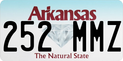 AR license plate 252MMZ