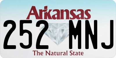 AR license plate 252MNJ