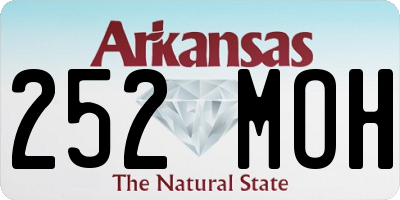 AR license plate 252MOH