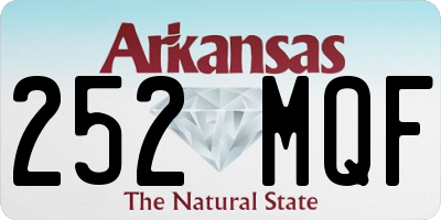 AR license plate 252MQF