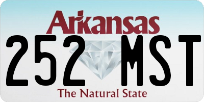 AR license plate 252MST