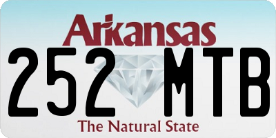 AR license plate 252MTB
