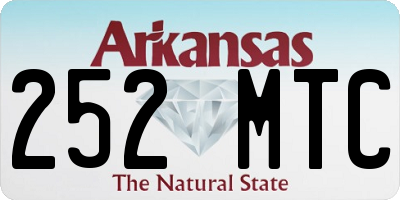 AR license plate 252MTC