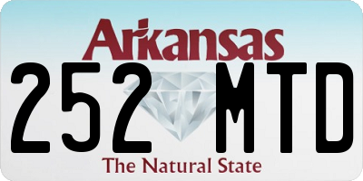 AR license plate 252MTD