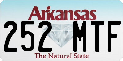 AR license plate 252MTF