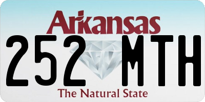 AR license plate 252MTH