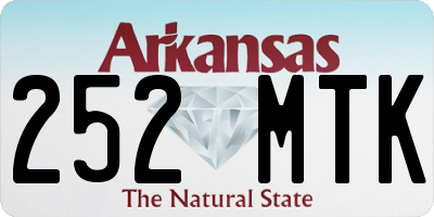 AR license plate 252MTK