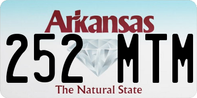 AR license plate 252MTM