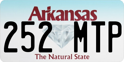 AR license plate 252MTP