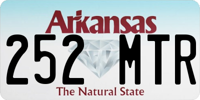 AR license plate 252MTR