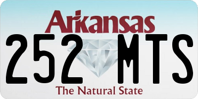 AR license plate 252MTS