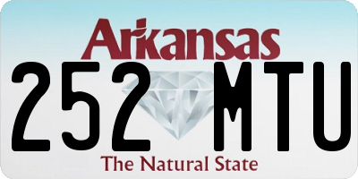 AR license plate 252MTU