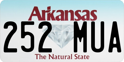 AR license plate 252MUA