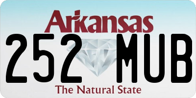 AR license plate 252MUB
