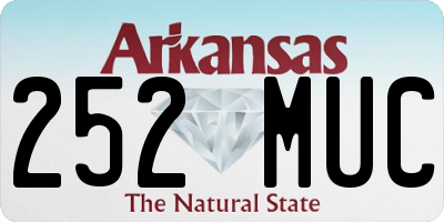 AR license plate 252MUC