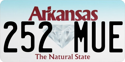 AR license plate 252MUE