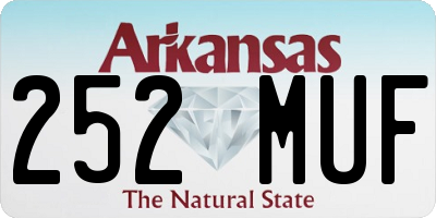 AR license plate 252MUF