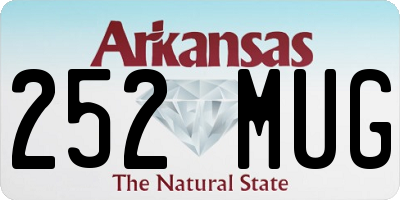 AR license plate 252MUG
