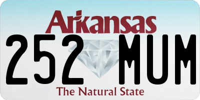 AR license plate 252MUM