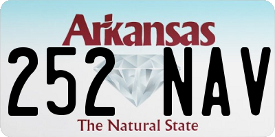 AR license plate 252NAV