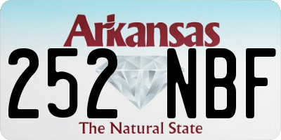 AR license plate 252NBF