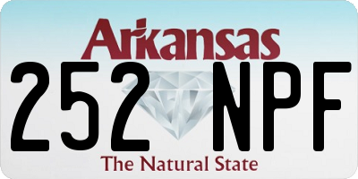 AR license plate 252NPF