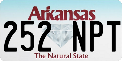 AR license plate 252NPT