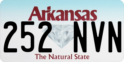 AR license plate 252NVN